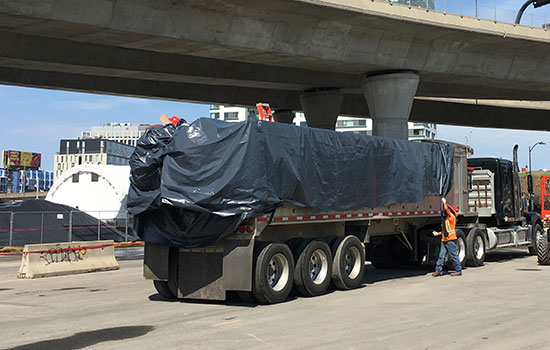 temporary dump truck liners