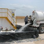 Secondary Containment Using Muscle Walls & Geomembrane Liner